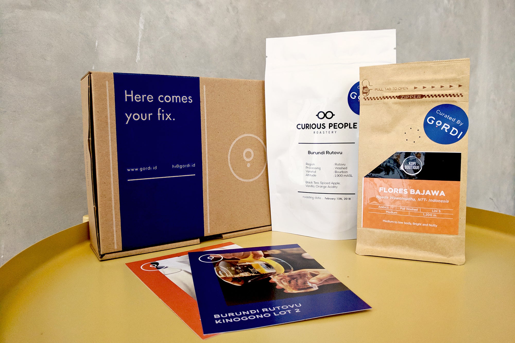 Burundi Rutovu Kinogono Lot 2 dan Flores Bajawa; Kopi Pilihan Gordi di Pengiriman #63